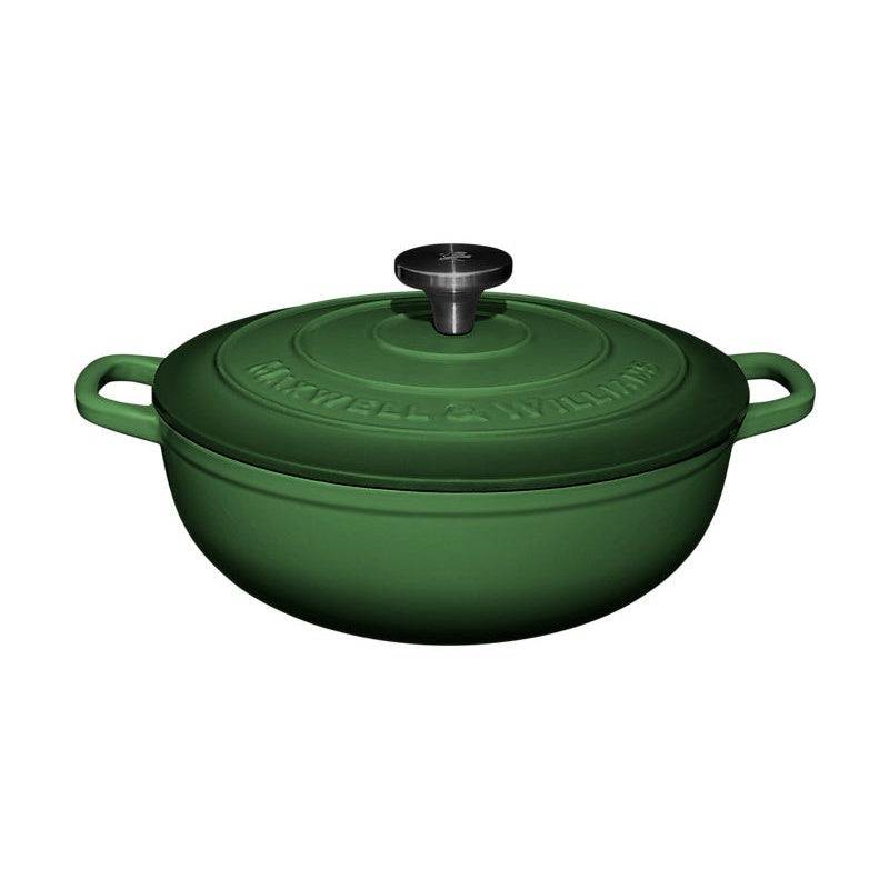 MW Cast Iron Round Casserole English Racing Green 26cm / 4L Gift Boxed