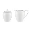 MW White Platinum Sugar & Creamer Set Platinum Gift Boxed