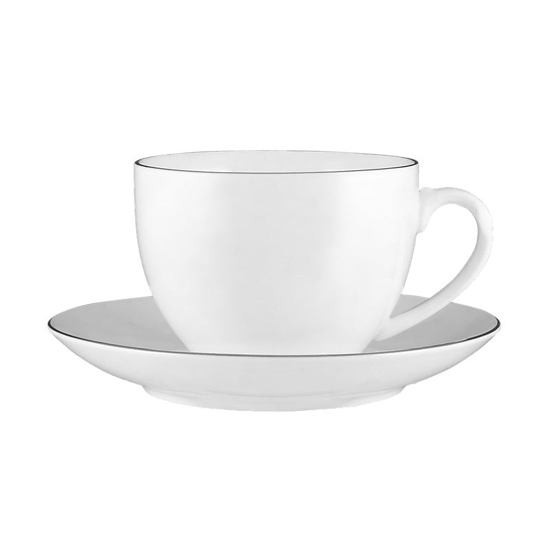 MW White Platinum Cup & Saucer 260ML Platinum
