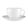 MW White Platinum Cup & Saucer 260ML Platinum