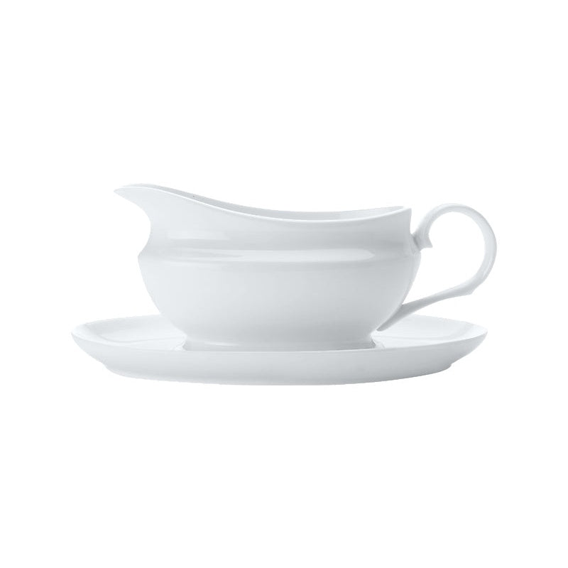 MW White Basics Gravy Boat & Saucer 500ML Gift Boxed