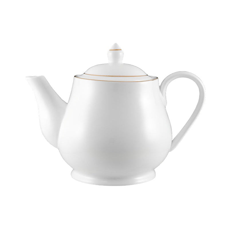 MW White Gold Teapot 1L Gold Gift Boxed