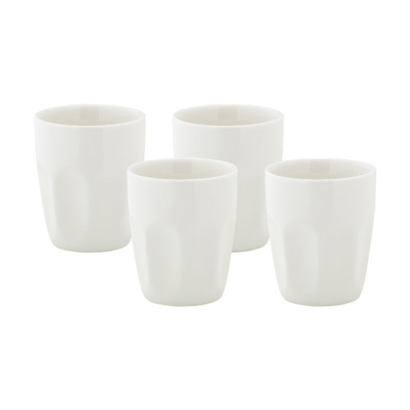 MW White Basics Latte Cup 220ML Set of 4 Gift Boxed