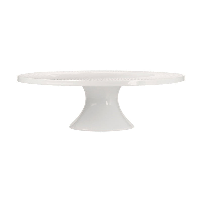 MW White Basics Diamonds Footed Cake Stand 30cm Gift Boxed