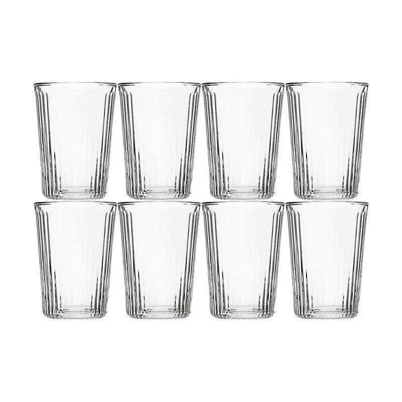 MW Blend Stripey Double Wall Cup 250ML Set 8 Gift Boxed