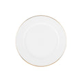 MW White Gold Rim Entree Plate 23cm Gold