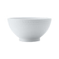 MW White Basics Diamonds Rice Bowl 15x7.5cm