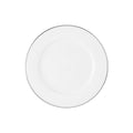 MW White Platinum Rim Side Plate 19cm Platinum