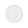 MW White Gold Rim Side Plate 19cm Gold