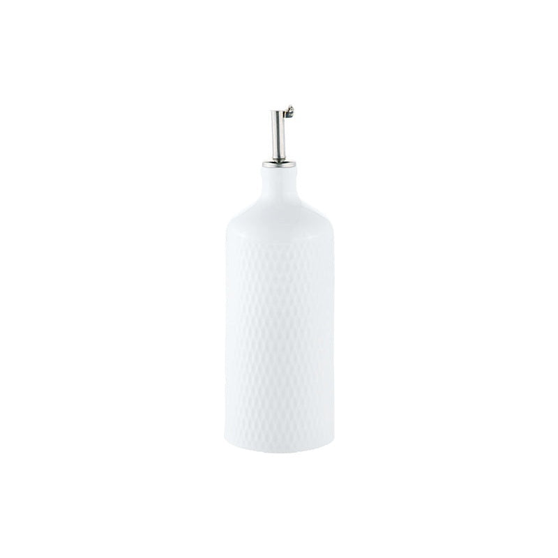 MW White Basics Diamonds Oil Bottle With Stainless Steel Pourer 500ML Gift Boxed