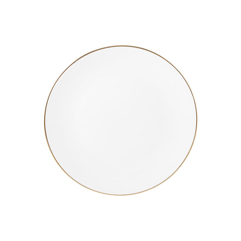 MW White Gold Coupe Entree Plate 23cm Gold