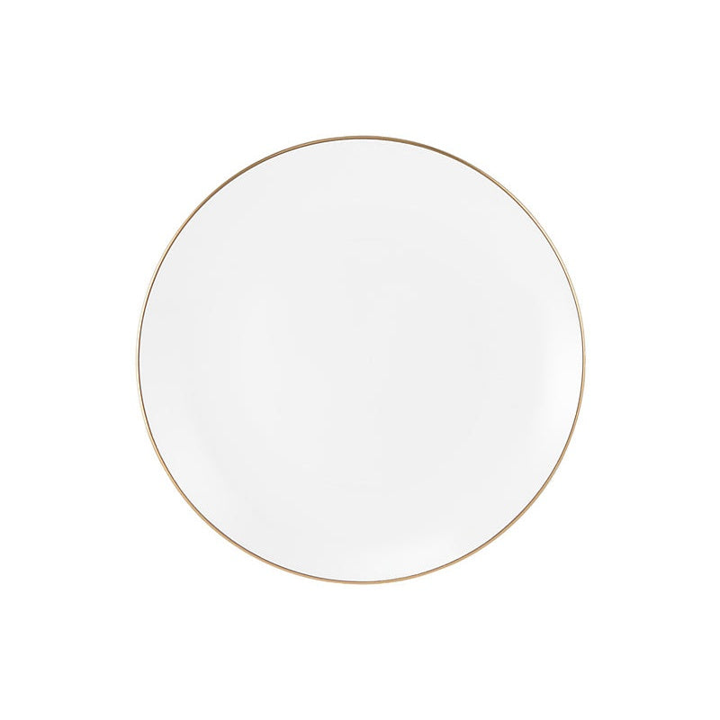MW White Gold Coupe Side Plate 19cm Gold