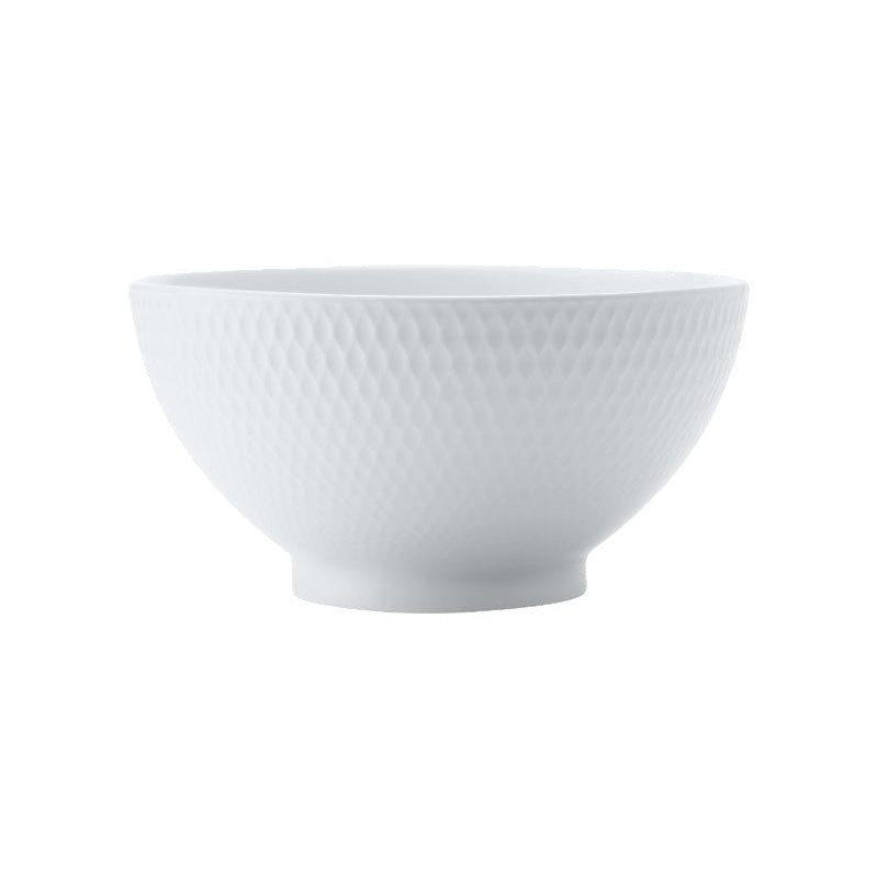MW White Basics Diamonds Rice Bowl 12.5x6.5cm