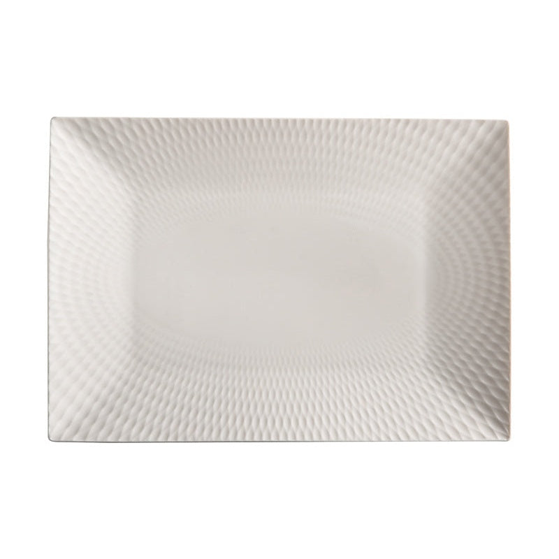 MW White Basics Diamonds Rectangular Platter 25x18cm Gift Boxed