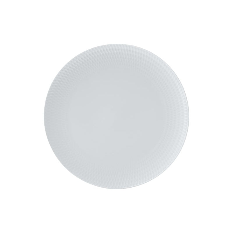 MW White Basics Diamonds Coupe Dinner Plate 27cm