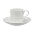 MW White Basics Straight Demi Cup & Saucer 100ML