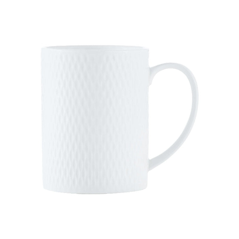 MW White Basics Diamonds Straight Mug 400ML