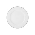 MW White Platinum Rim Dinner Plate 27.5cm Platinum
