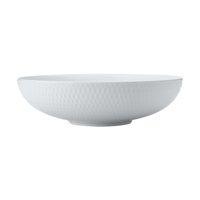 MW White Basics Diamonds Round Serving Bowl 28x7.5cm