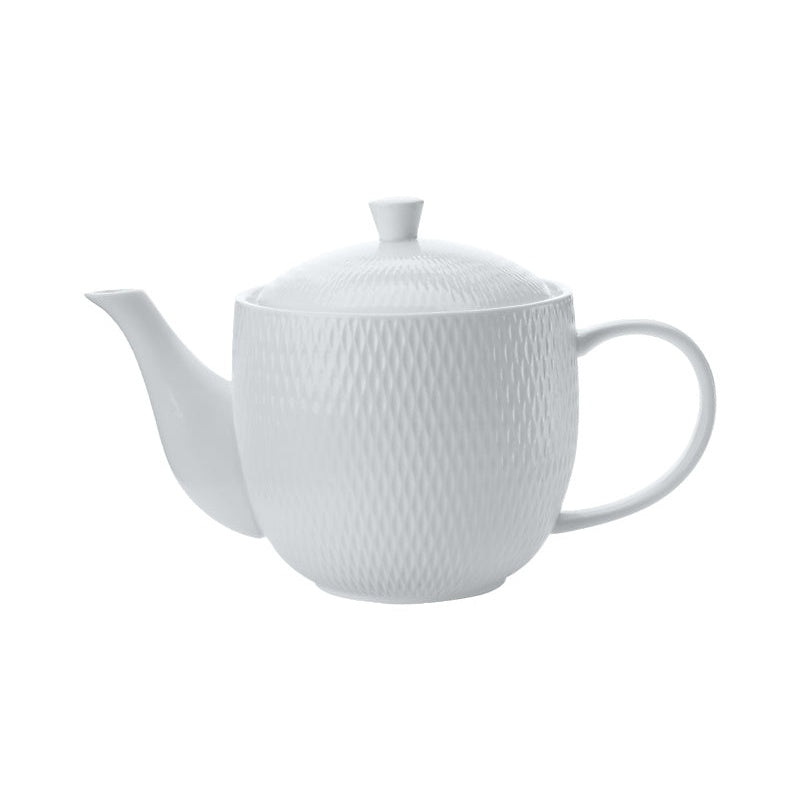 MW White Basics Diamonds Teapot 900ML Gift Boxed