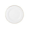 MW White Gold Rim Dinner Plate 27.5cm Gold