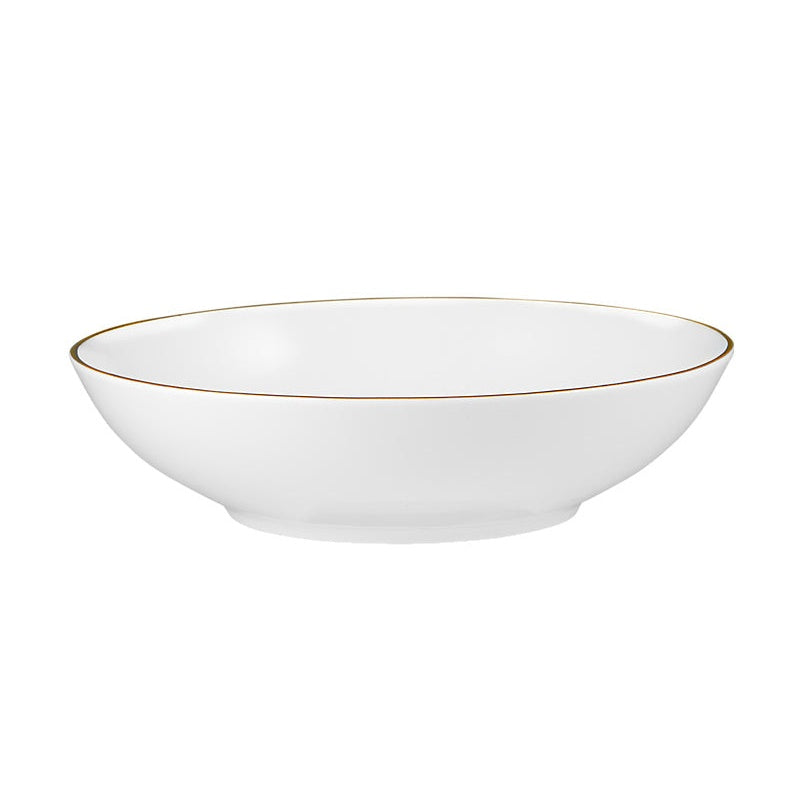 MW White Gold Coupe Bowl Shallow 18.5x5cm Gold