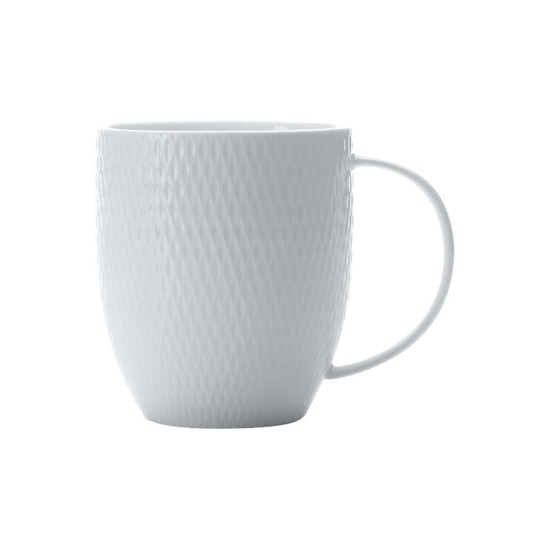 MW White Basics Diamonds Coupe Mug 420ML