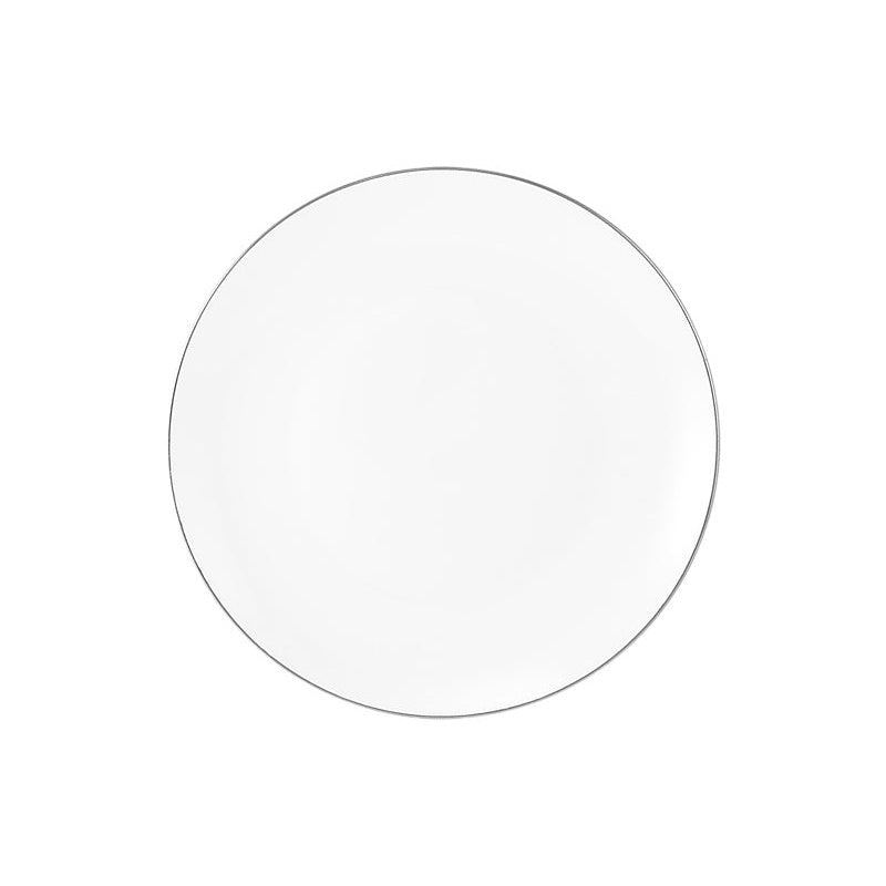 MW White Platinum Coupe Side Plate 19cm Platinum