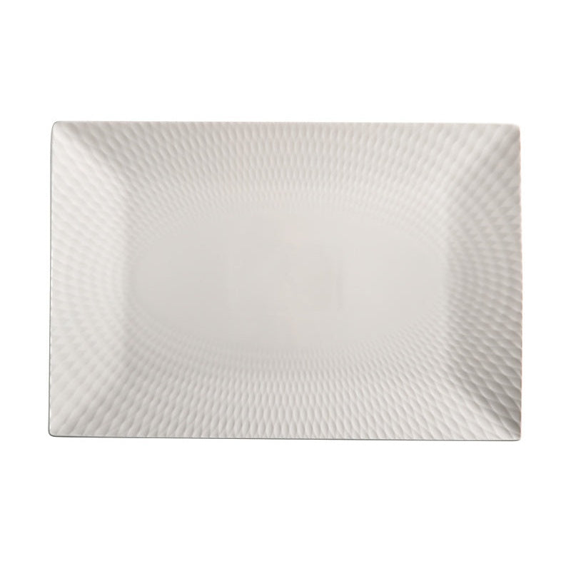 MW White Basics Diamonds Rectangular Platter 36x25cm Gift Boxed