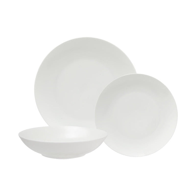 MW White Basics Tribeca Coupe Dinner Set 12pc Gift Boxed