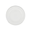 MW White Platinum Rim Entree Plate 23cm Platinum