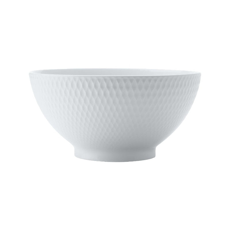 MW White Basics Diamonds Noodle Bowl 20x10.5cm