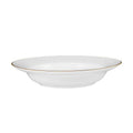 MW White Gold Rim Soup Bowl 23x4.5cm Gold