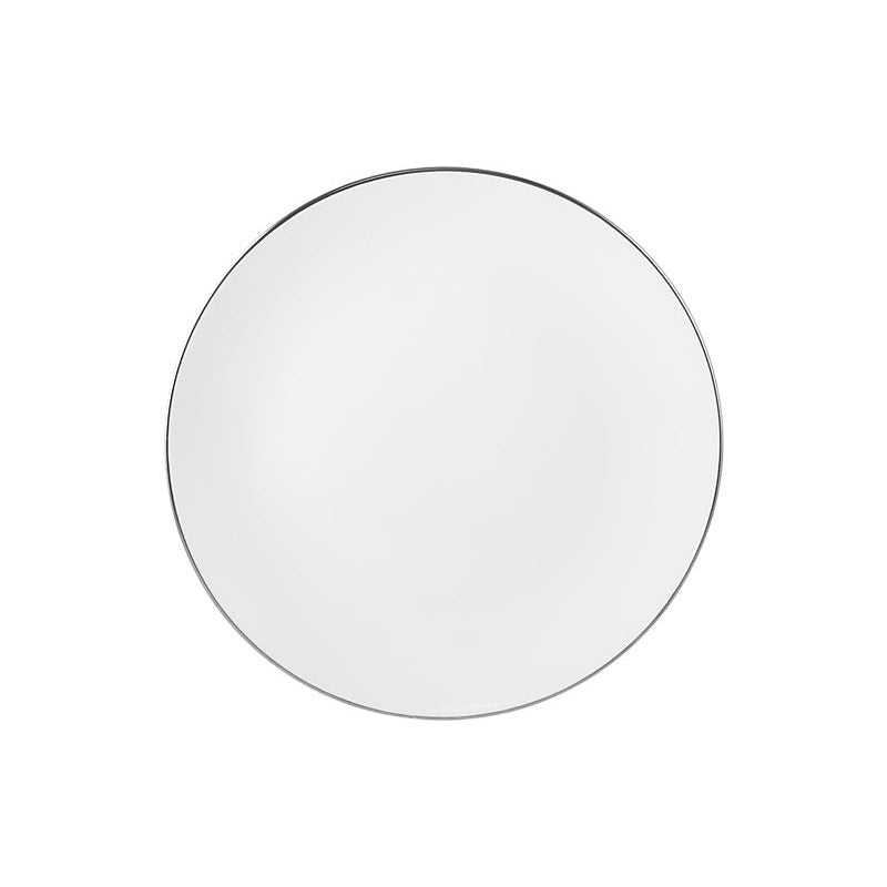 MW White Platinum Coupe Entree Plate 23cm Platinum
