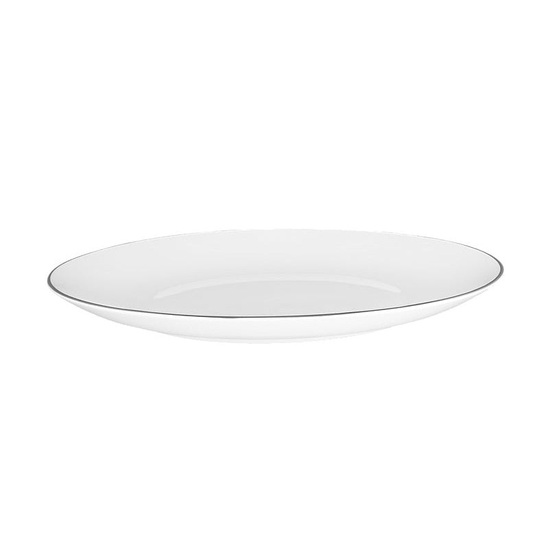 MW White Platinum Coupe Dinner Plate 27.5cm Platinum