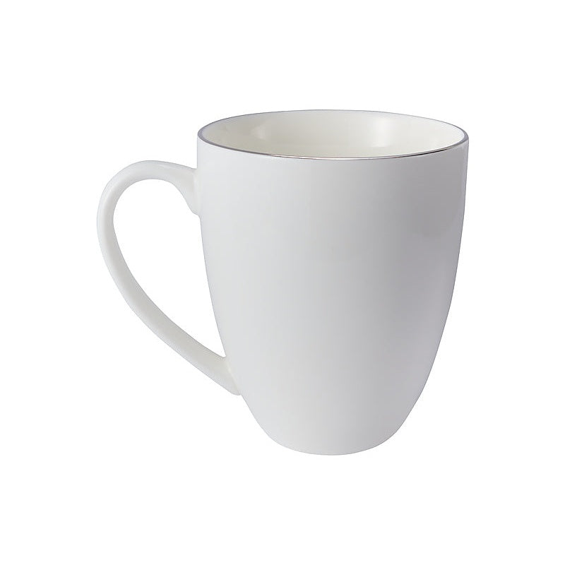 MW White Platinum Coupe Mug 390ML Platinum