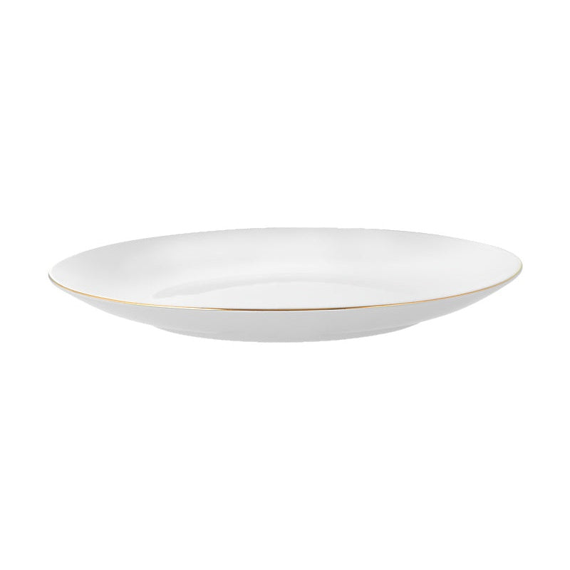 MW White Gold Coupe Dinner Plate 27.5cm Gold