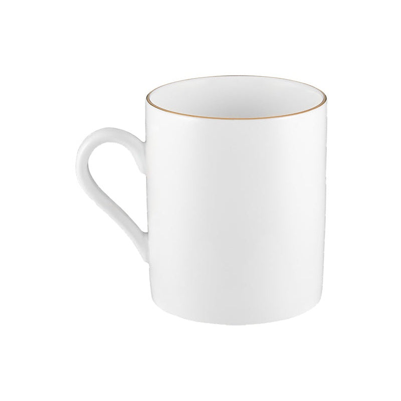 MW White Gold Mug Cylindrical 300ML Gold