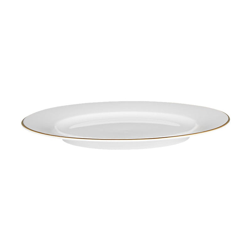 MW White Gold Rim Side Plate 19cm Gold