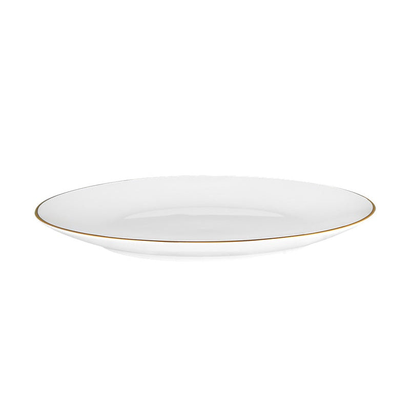 MW White Gold Coupe Entree Plate 23cm Gold