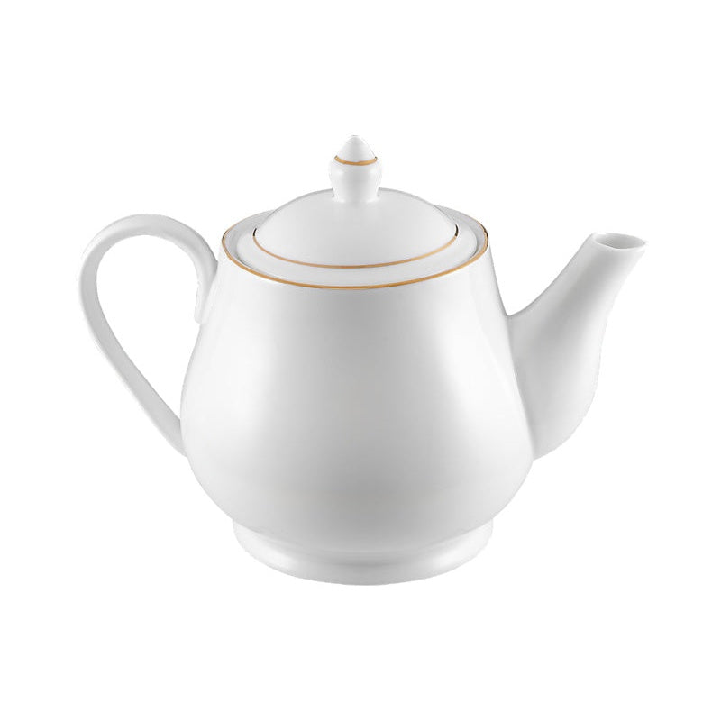 MW White Gold Teapot 1L Gold Gift Boxed