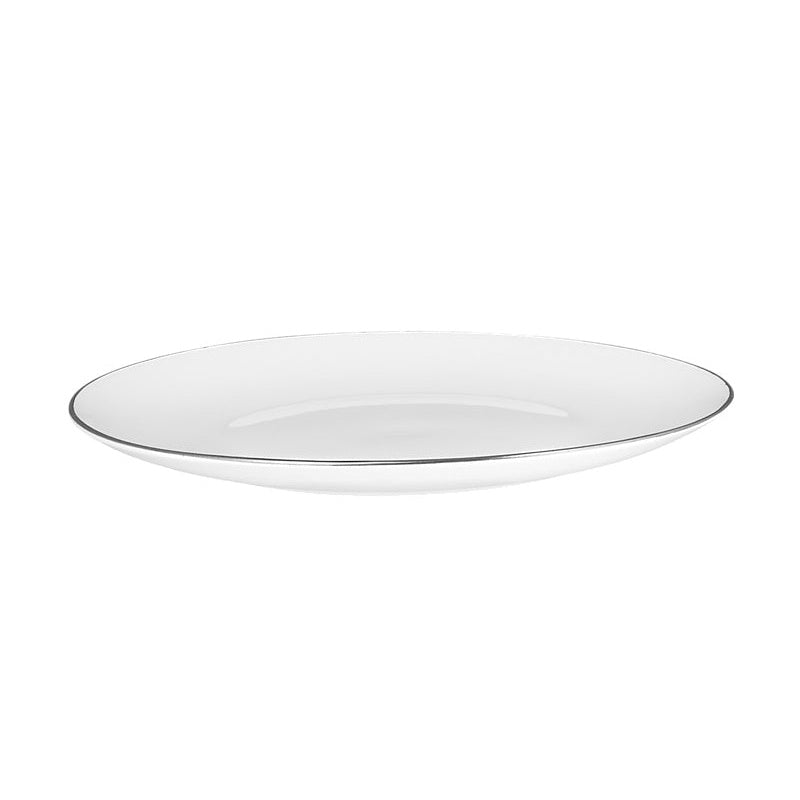 MW White Platinum Coupe Side Plate 19cm Platinum
