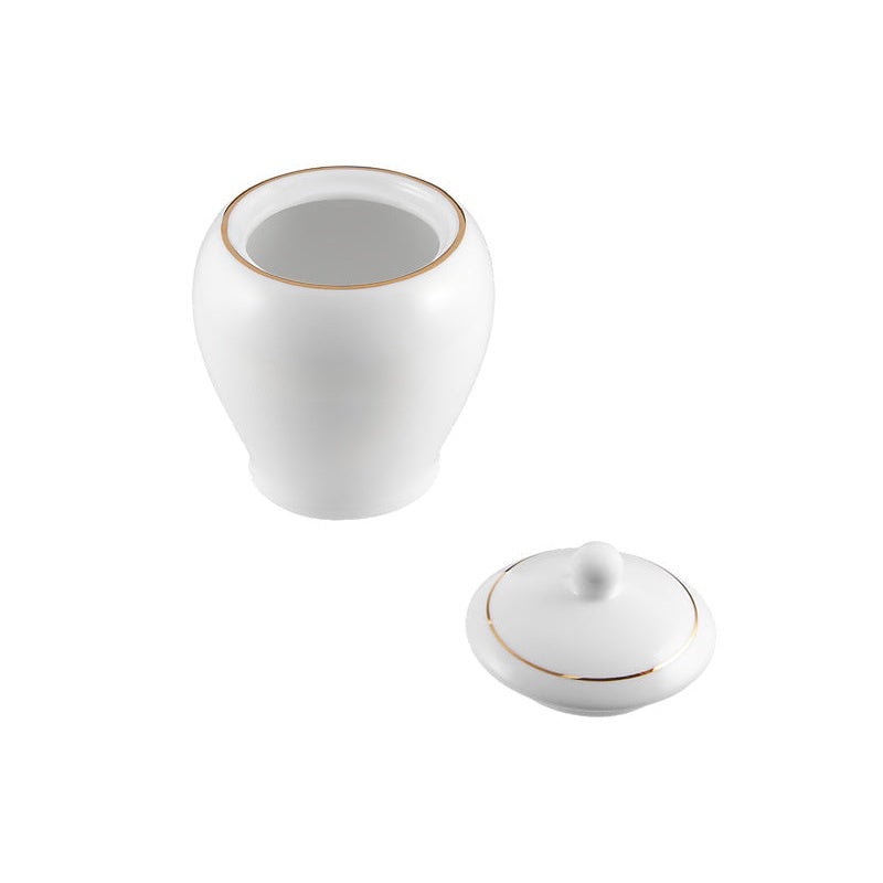 MW White Gold Sugar Bowl Gold