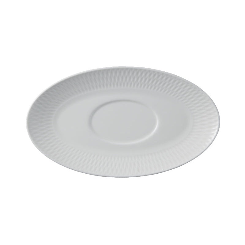 MW White Basics Diamonds Gravy Boat & Saucer 480ML Gift Boxed