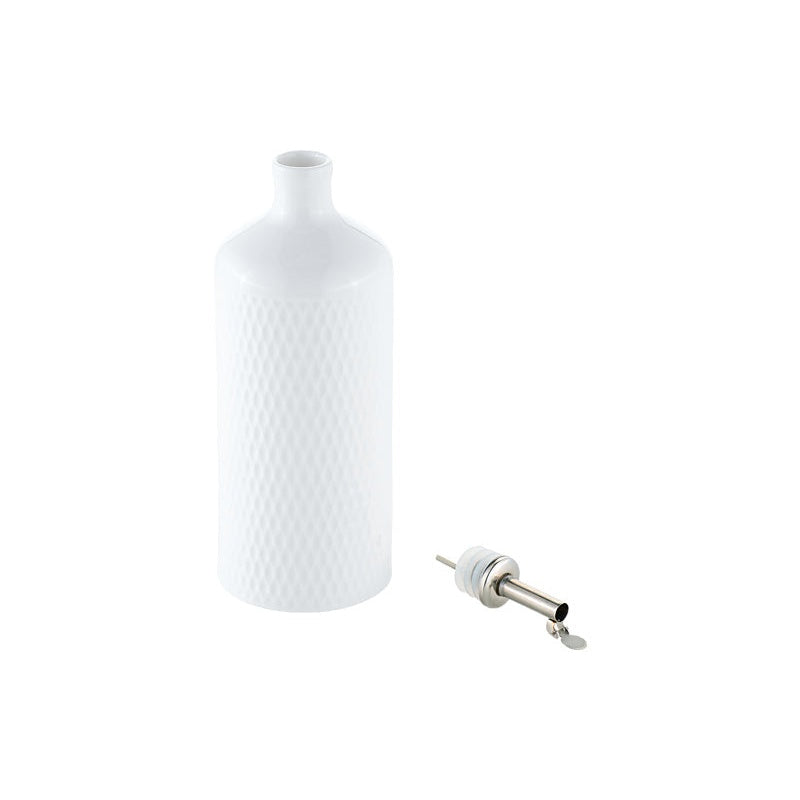 MW White Basics Diamonds Oil Bottle With Stainless Steel Pourer 500ML Gift Boxed