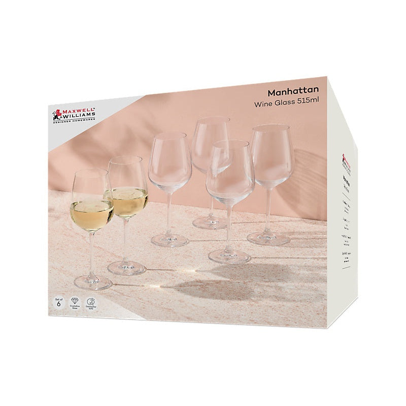 MW Manhattan Wine Glass 515ML Set of 6 Gift Boxed