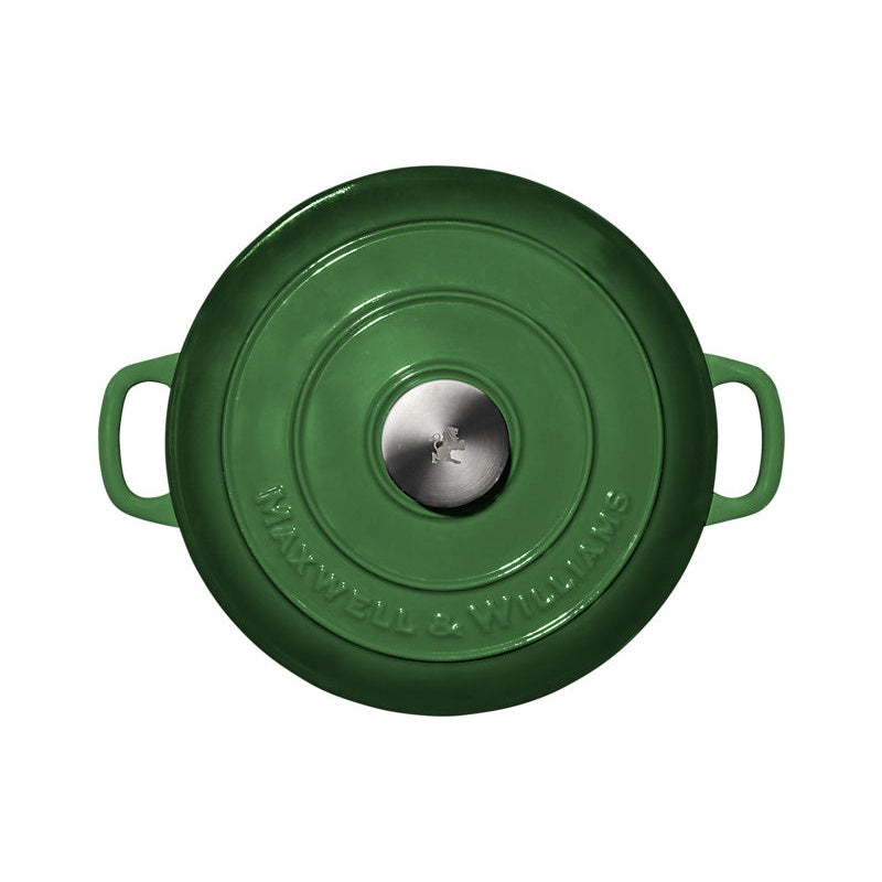 MW Cast Iron Round Casserole English Racing Green 26cm / 4L Gift Boxed