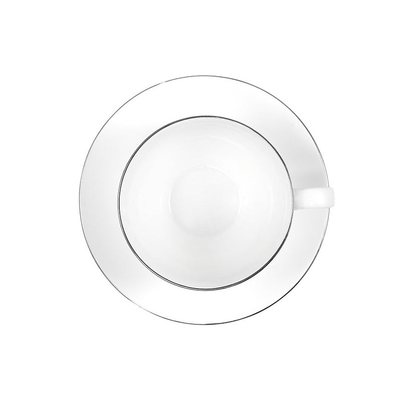 MW White Platinum Cup & Saucer 260ML Platinum
