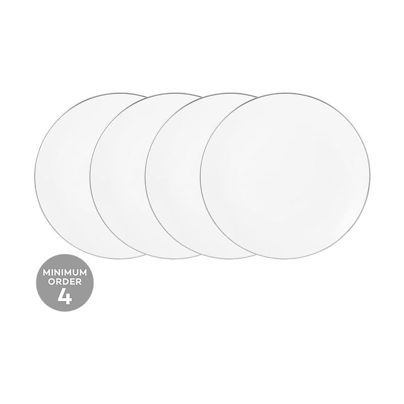 MW White Platinum Coupe Dinner Plate 27.5cm Platinum