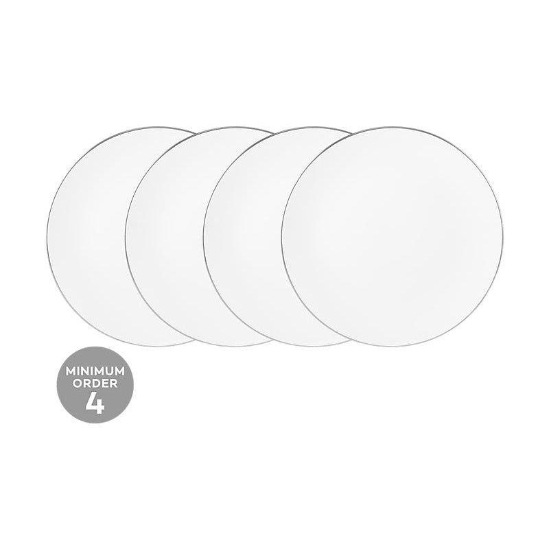 MW White Platinum Coupe Entree Plate 23cm Platinum
